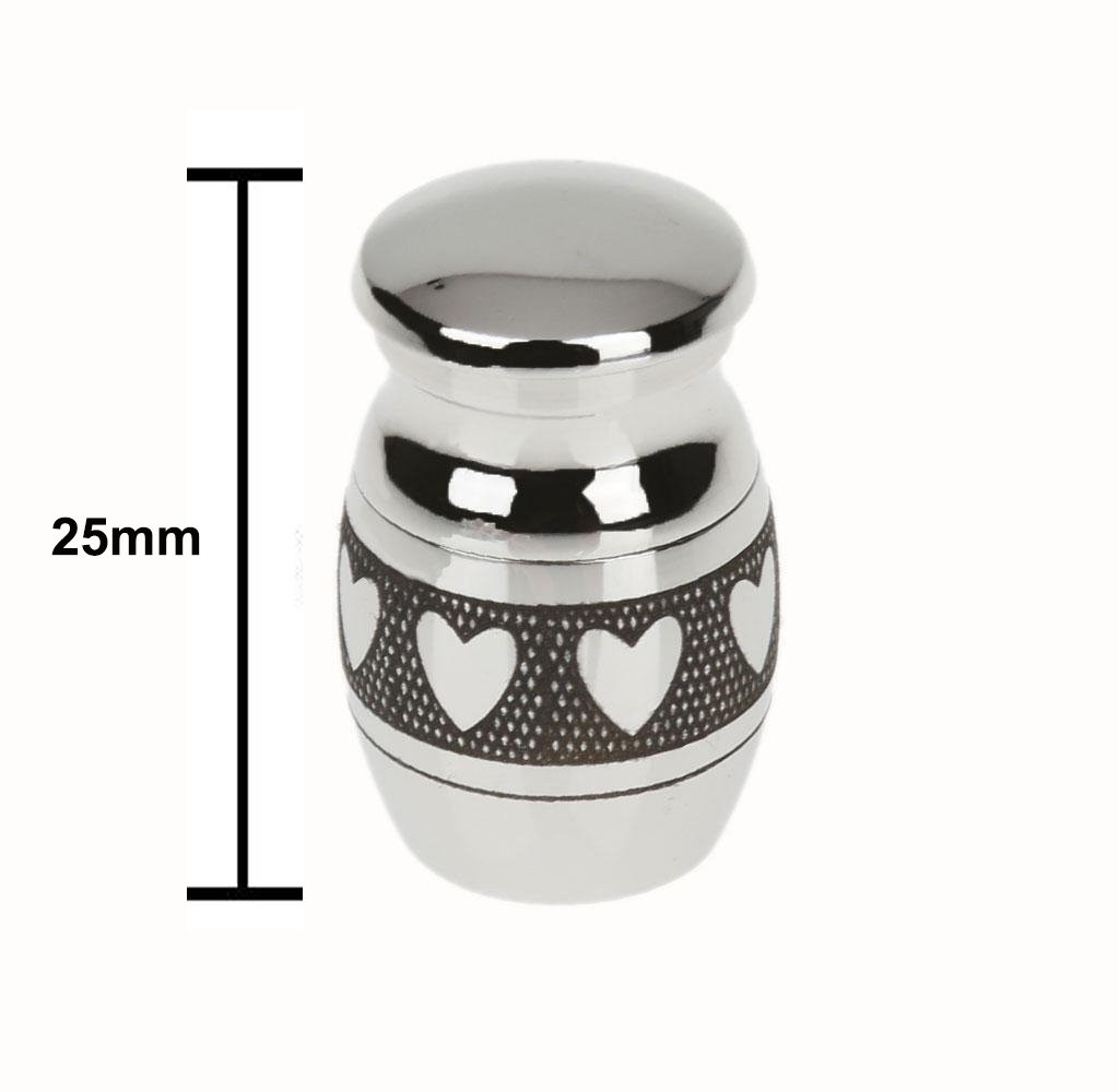 Small Cremation Urn Jar Holder Keepsake for Human Pet Ashes Memorial Funeral Box