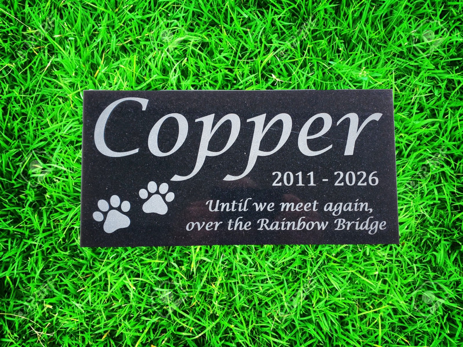 Pet Memorial Grave Stone Marker | Dog Cat Headstone Tombstone Pet Loss Gift t22