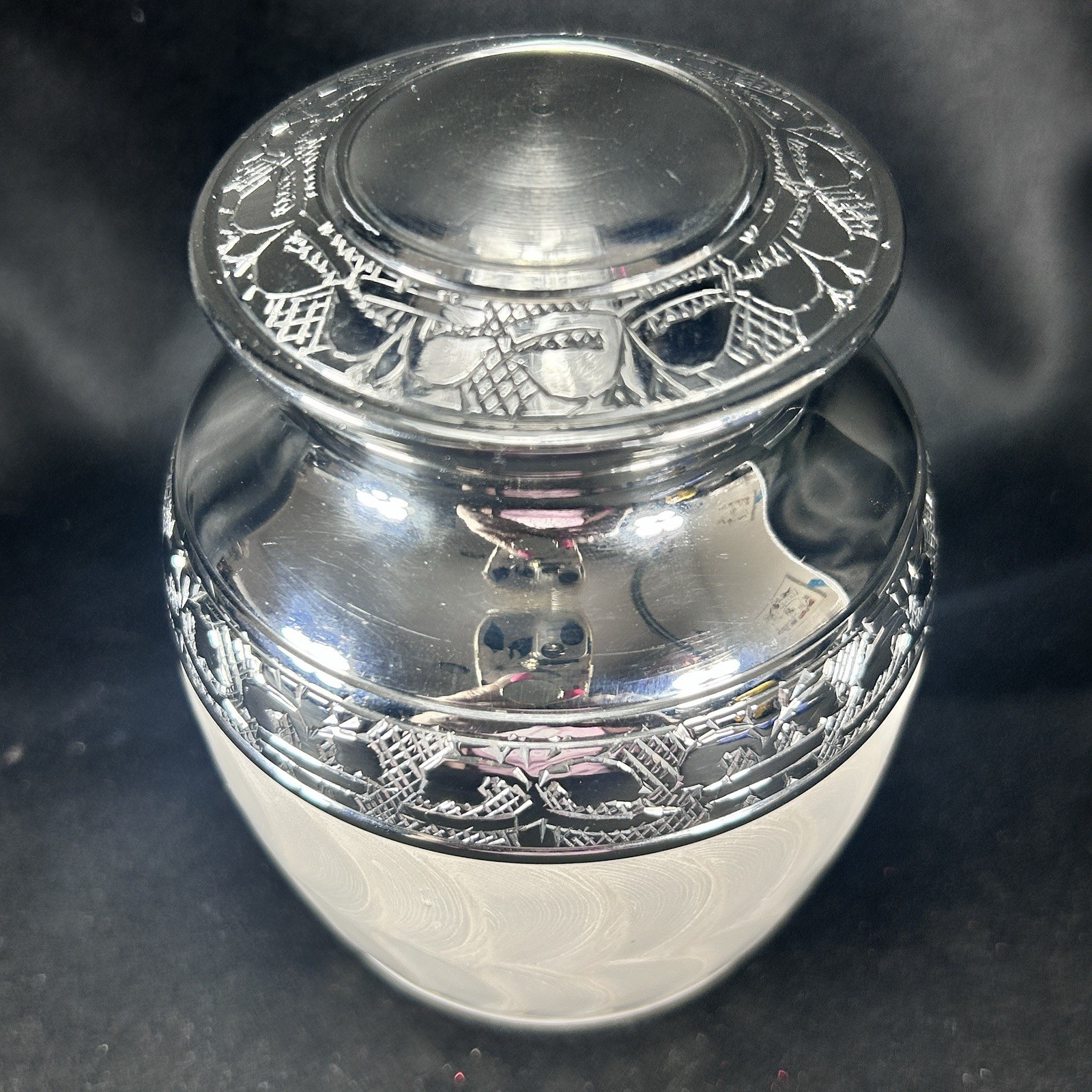 eSplanade Cremation Urn Memorial Jar Metal Burial Urns Keepsake for Ashes Brass