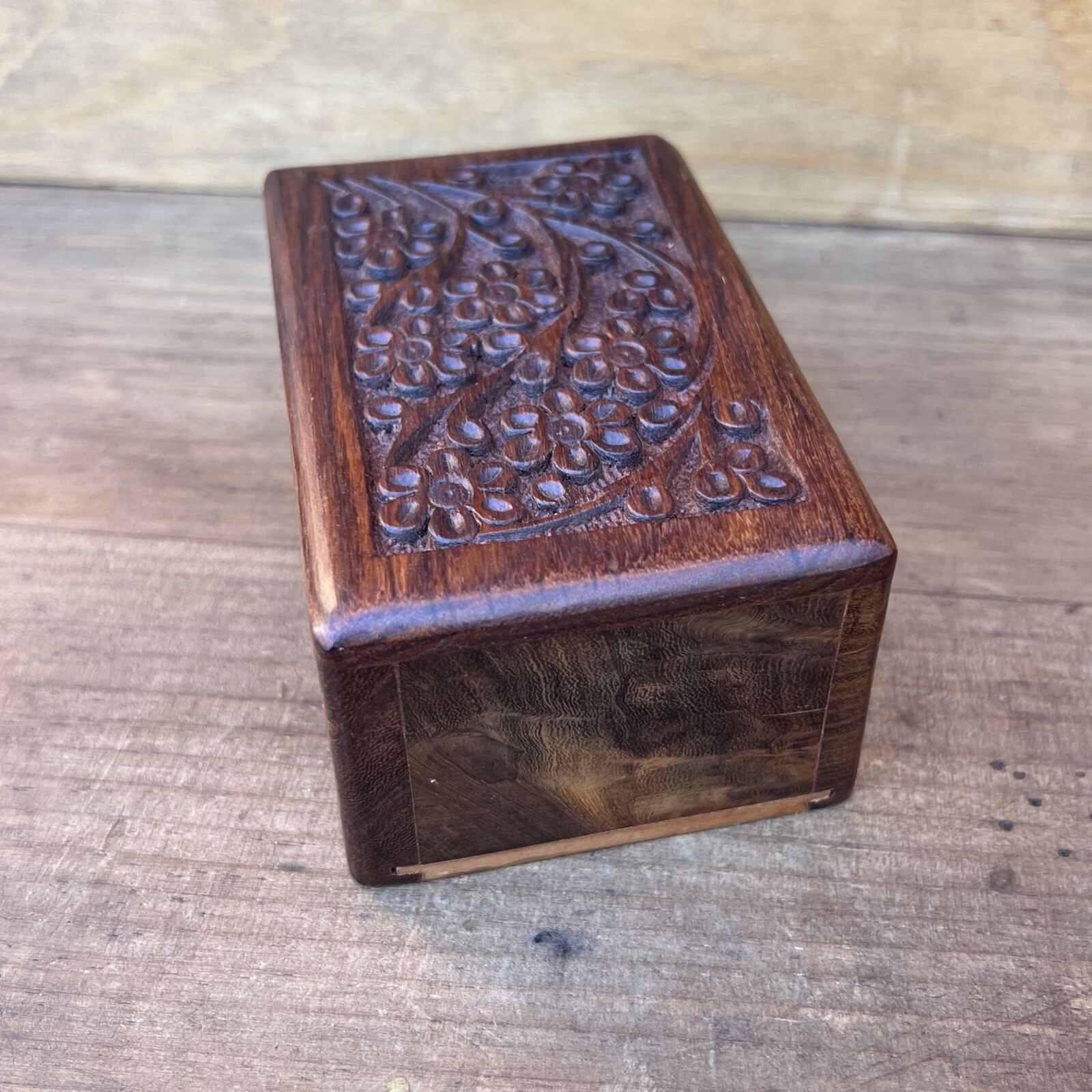 Tree of Life Pet Urn SMALL Keepsake Engraved Wooden Natural Rosewood Box