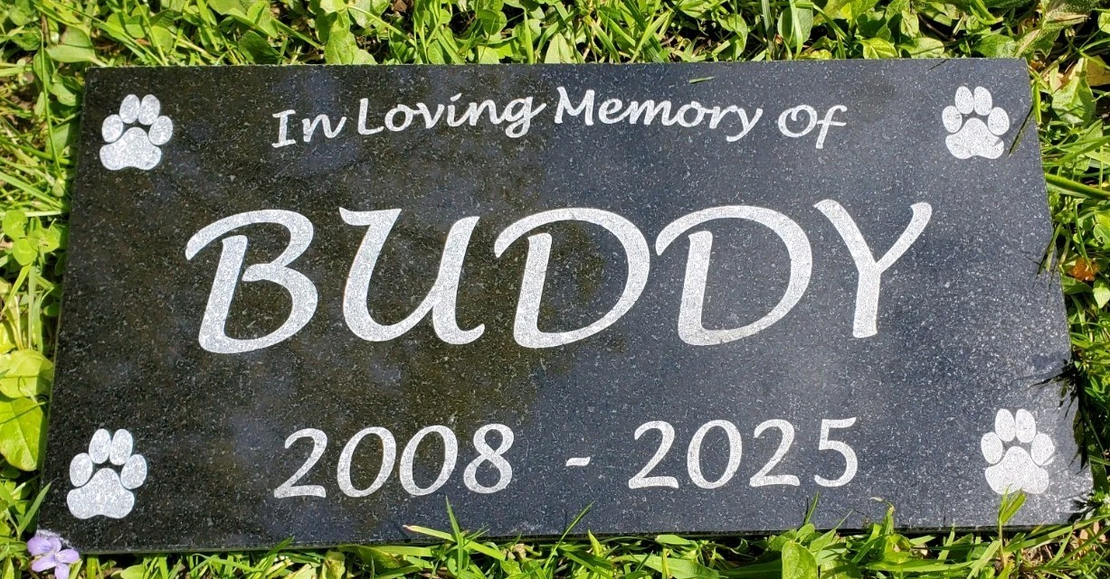 Pet Memorial Grave Marker Headstone Garden Plaque Dog Granite Cemetary Stone t12