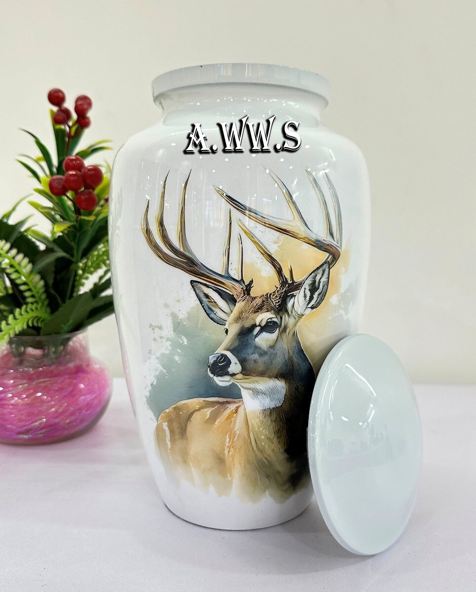 Cremation Urn Memorial Jar Pot Container | Full Size Urn for Funeral Ashes