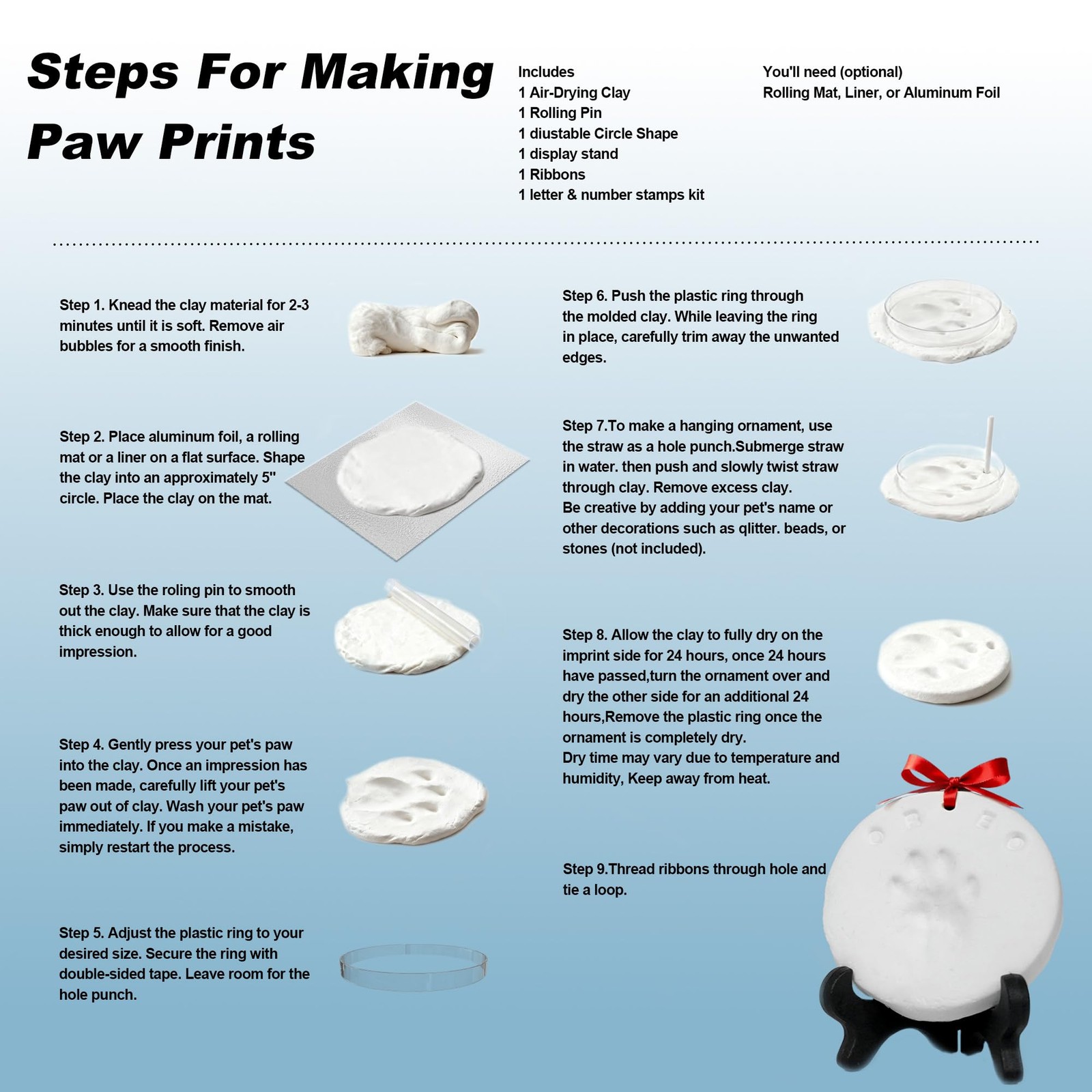 Sleeping Cat Urn for Ashes with Paw Print Kit, Capacity 0.5L, Carefully Black