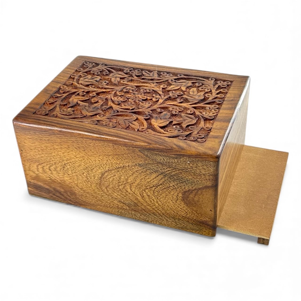 S.B.ARTS Floral Engraved Handcarved Cremation Urns for Human Ashes Adult Male…