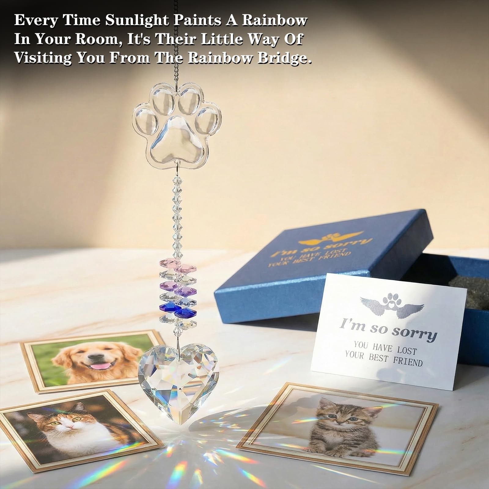 Dog Memorial Gifts for Loss of Dog, Thoughtful Loss of Dogs and Cats Sympathy…