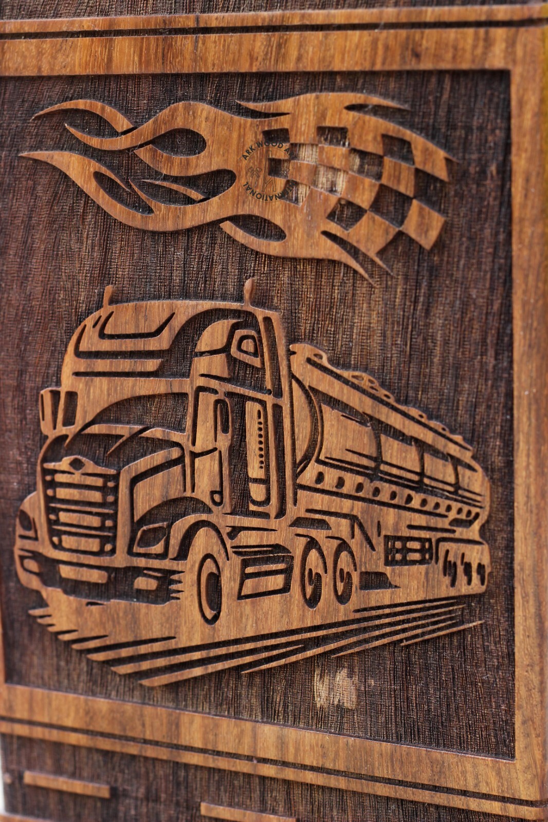 Truck Vehicles Trucking Wooden Urns Box for Human Ashes Classic Truck Jeep Adult
