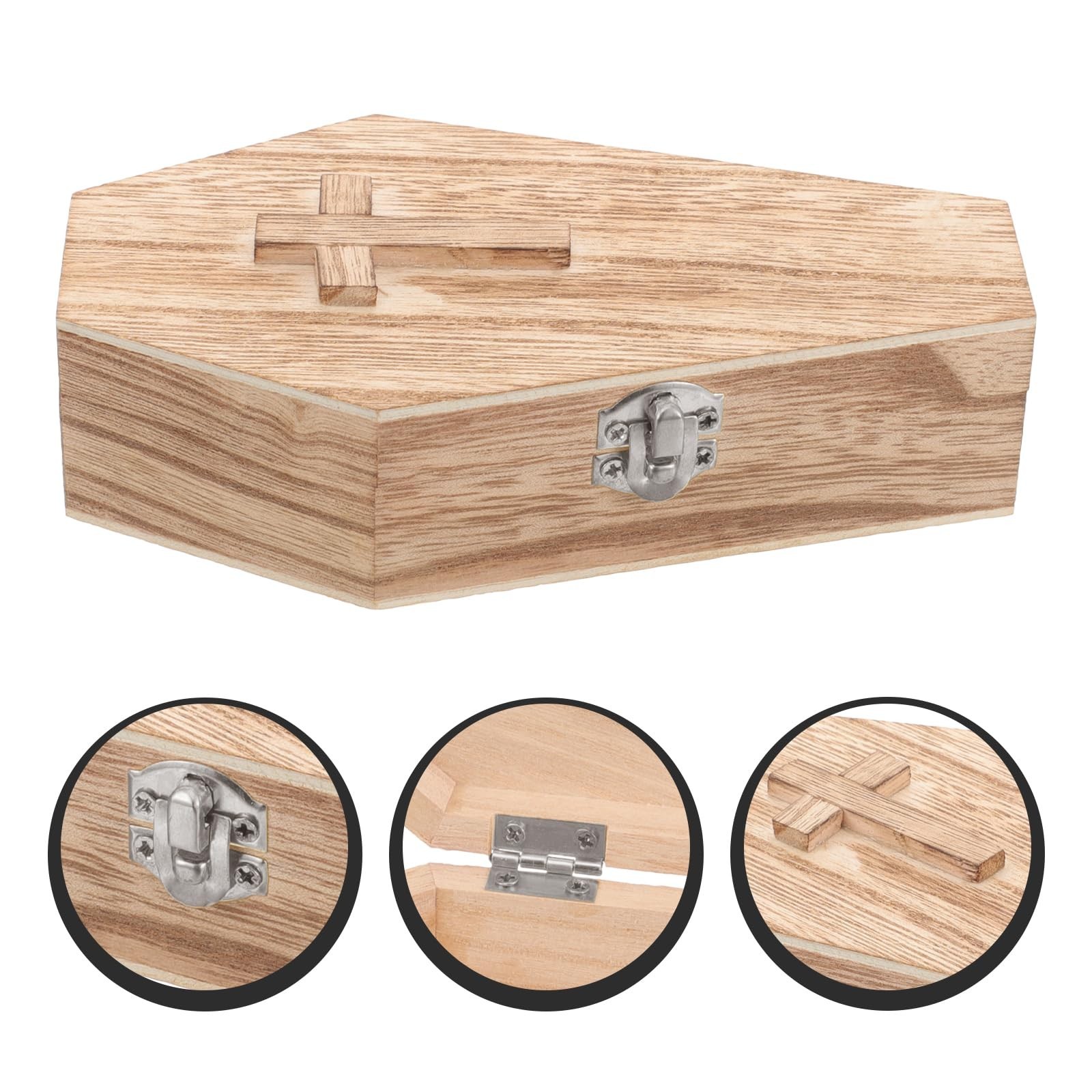 balacoo Coffin Jewelry Box Small Portable Halloween Storage for Earrings Neck…