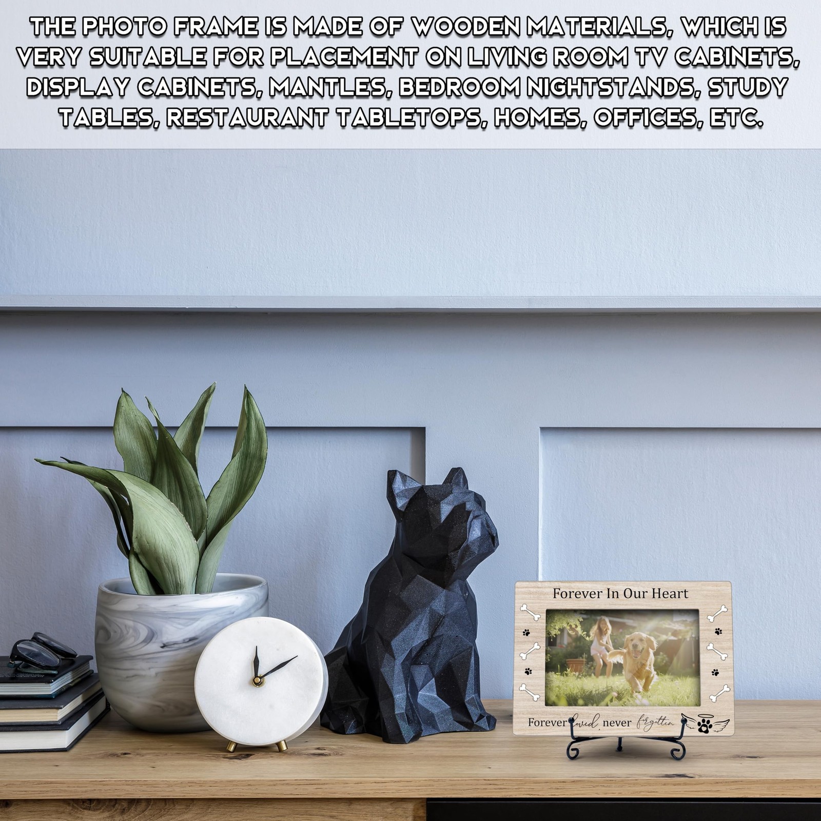 Dog Memorial 4×6 Picture Frame – Pet Loss Gifts, Dog Frames for Wall & Tablet…