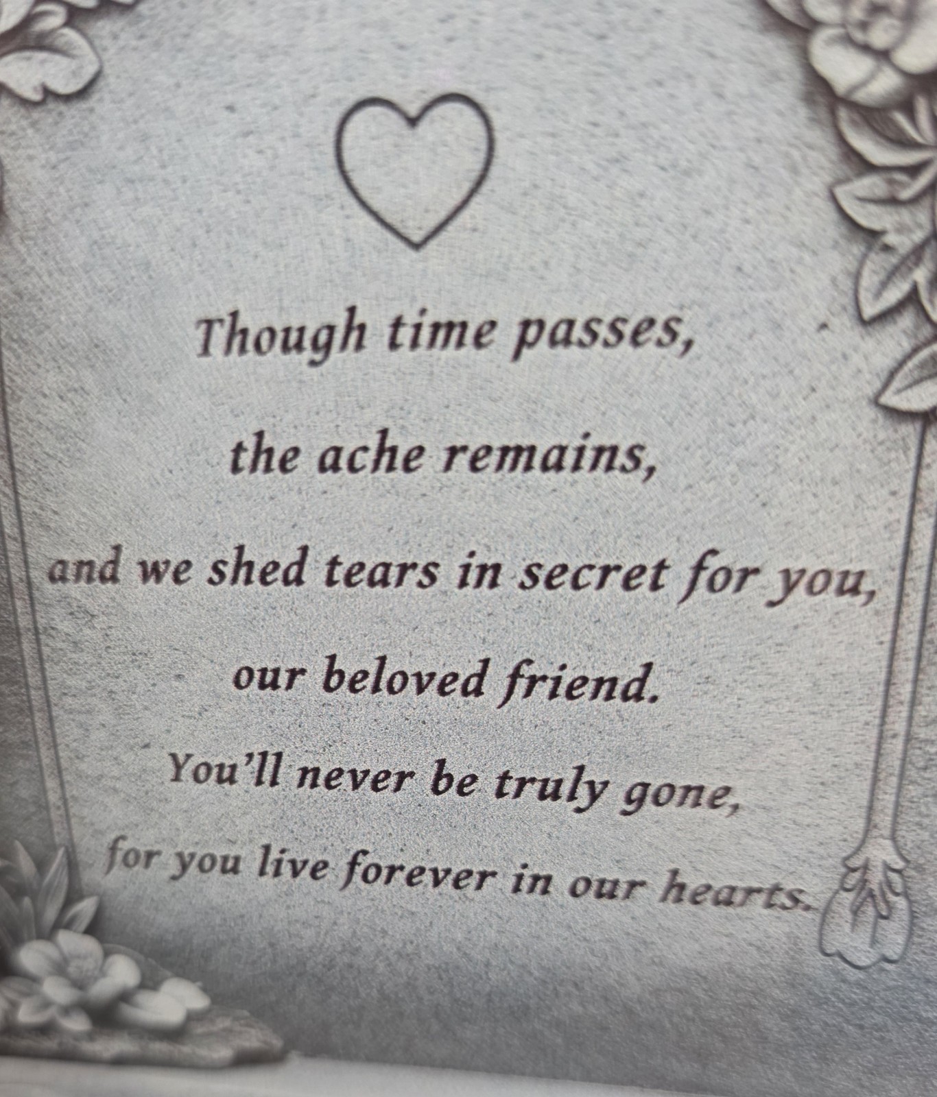 Pet Memorial Garden Plaque for Dog 5″ x 7″ You’ll never truly be gone