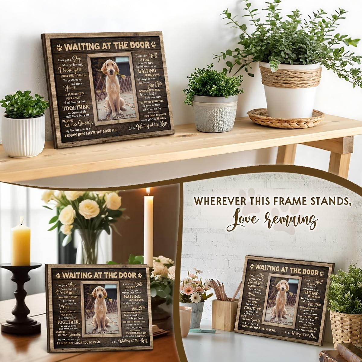 Beautifully Packaged Dog Memorial Frame – Comforting Keepsake for Pet Owners