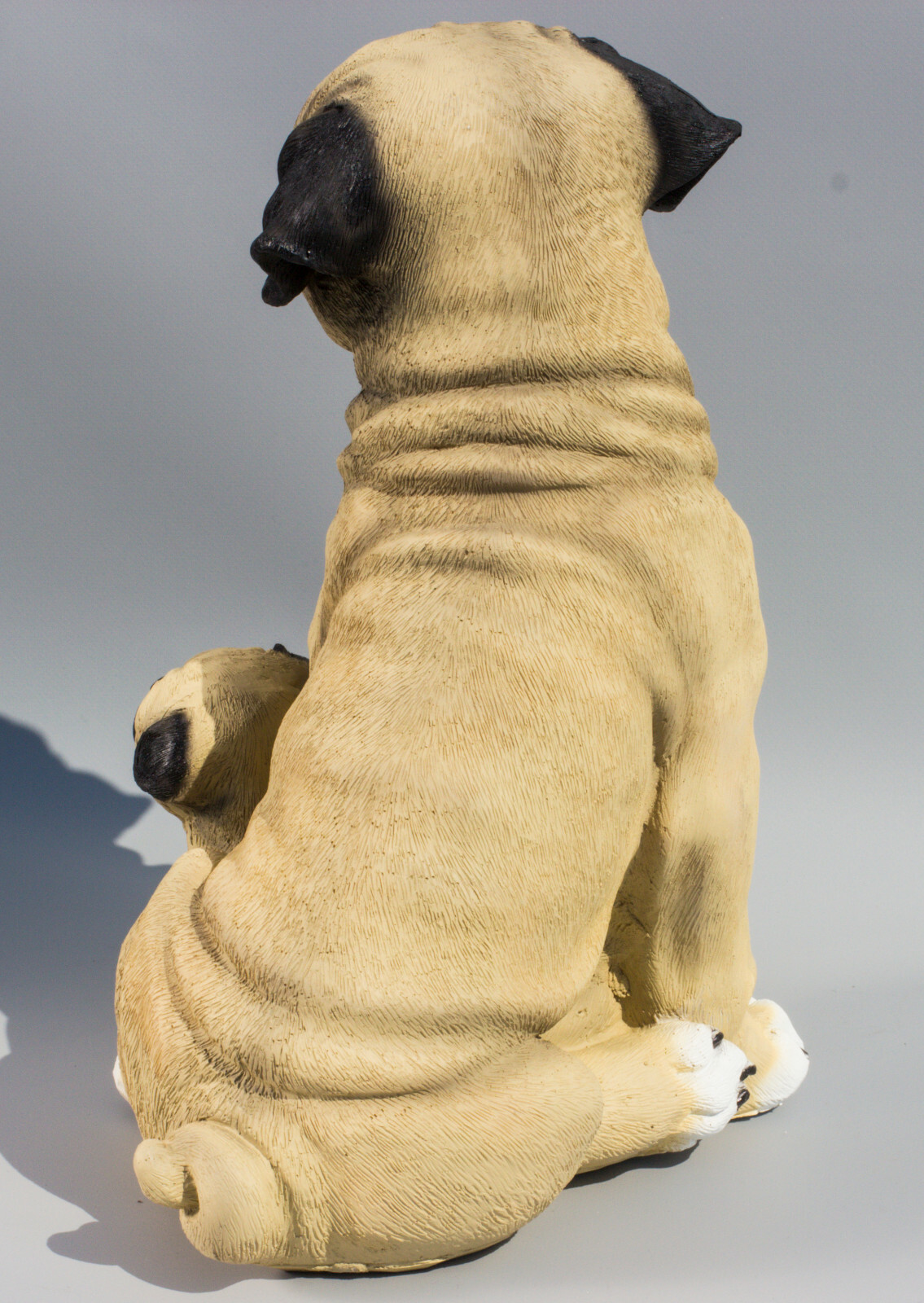 Pug Urn For Dog Ashes Cremation Pet Memorial Statue Grave Figure Family Keepsake