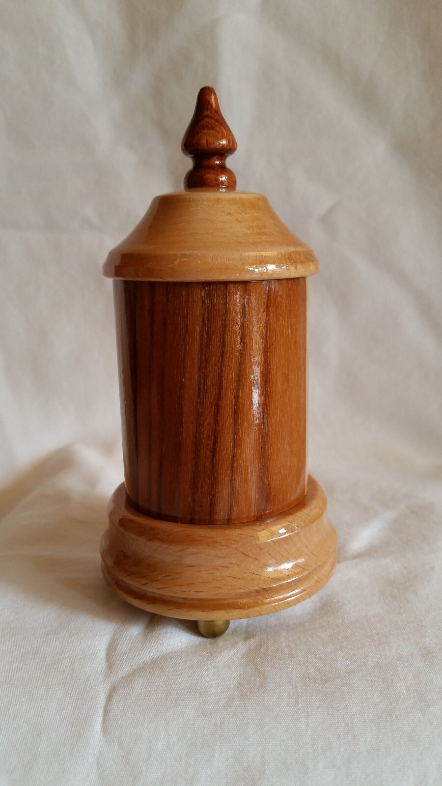 Mini Turned Wood Pet Sharing Companion Keepsake Cremation Memorial Urn 5 Lbs