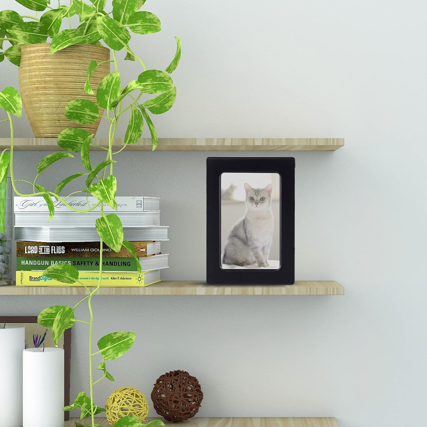 Cuodia:Pet Cremation Box with Photo Frame,Cat Urns for Ashes,Pet Urns, Cat Crema
