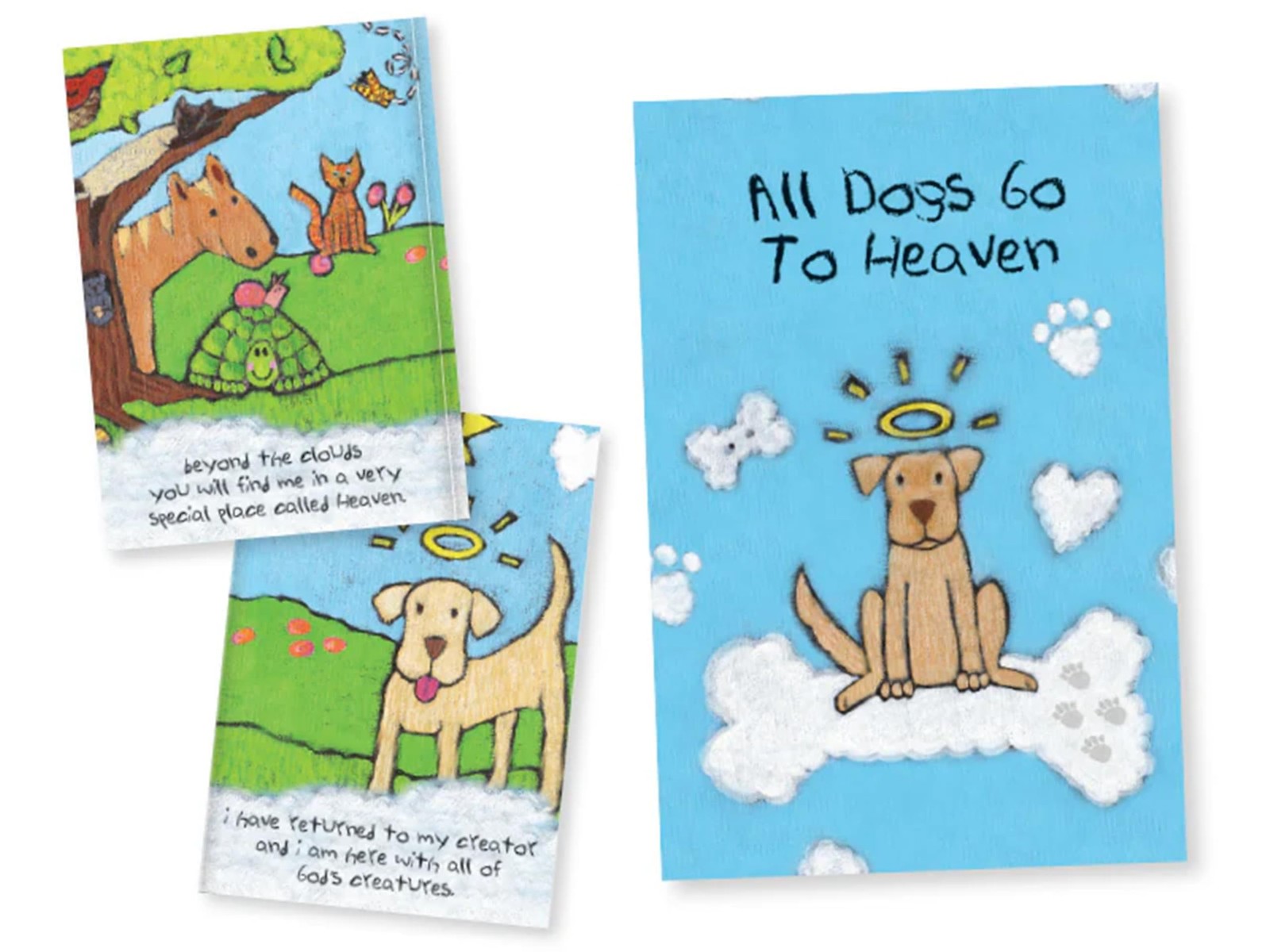 Sympathy Booklet – “All Dogs Go to Heaven” – 14-Page Pet Loss Remembrance Gif…
