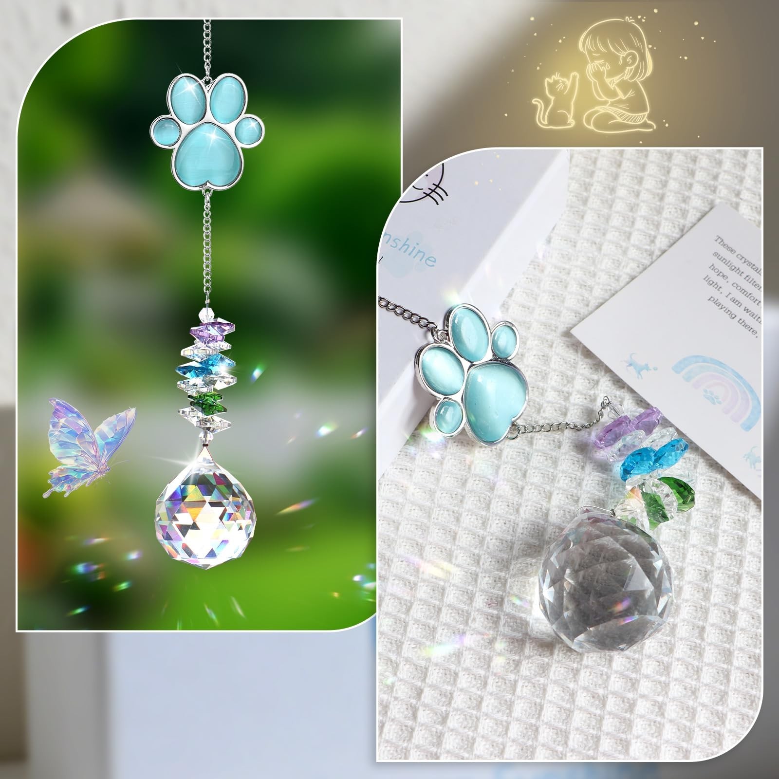 Dog Memorial Gifts for Loss of Dog,Thoughtful Dogs and Cats Remembrance Sun C…