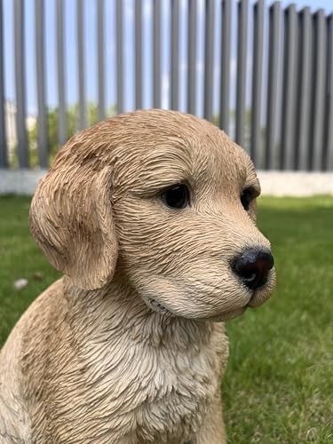 Hi-Line Gift Ltd. 10″ Golden Retreiver Puppy Statue