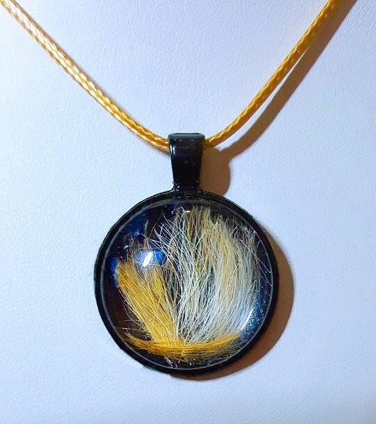 Memorial/Remembrance Pendant for Necklace – CUSTOM MADE with fur or ashes etc.