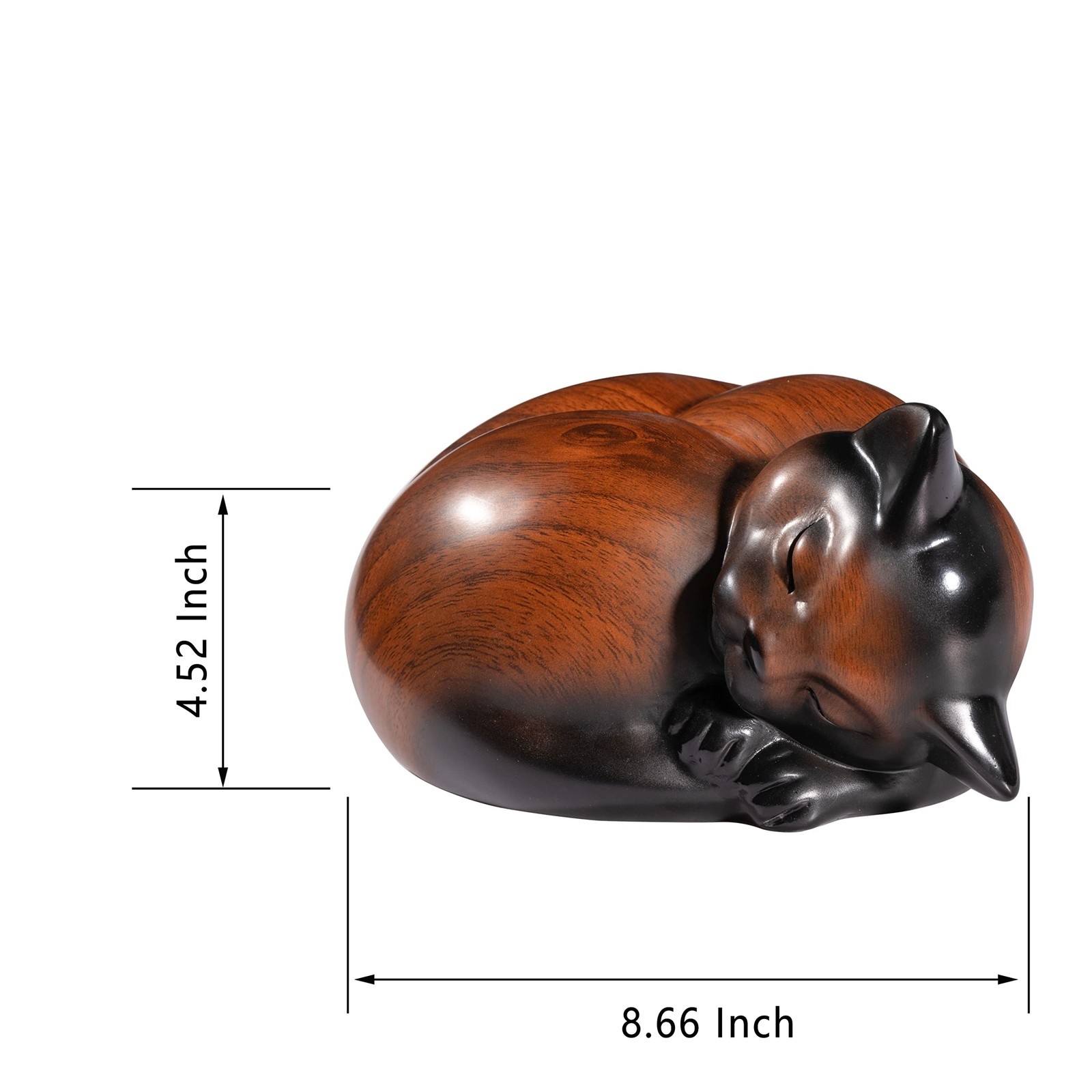 Kriss Art Pet Urnssleeping Resin Cremation Cat Urn Cat Urns For Ashes Small