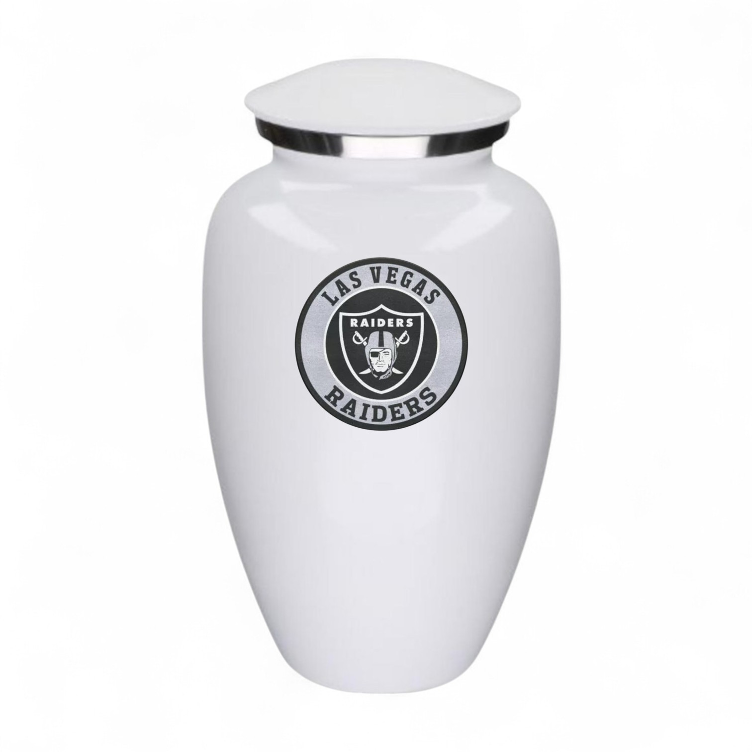 Las Vegas Football Theme Large Aluminum Cremation Urn Adult Human Ashes w/Bag