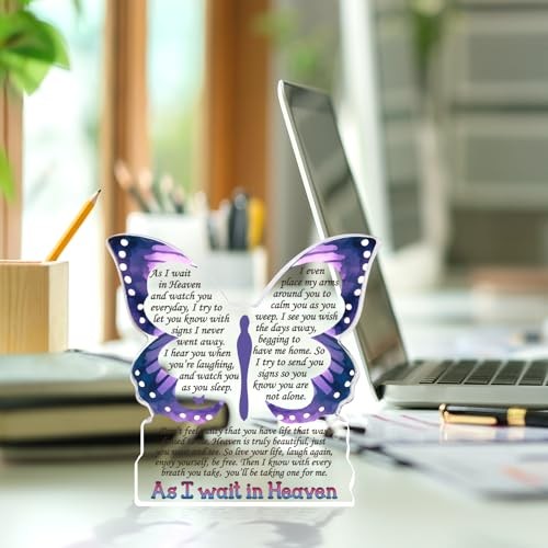 Sympathy Gifts for Loss of Loved One, Memorial Gifts for Loss Wait in Heaven