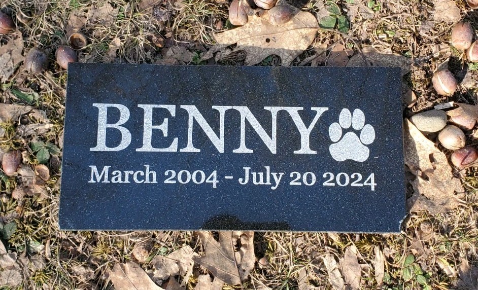 Pet Memorial Gravestone Granite Stone Grave Marker Headstone Garden Plaque t9