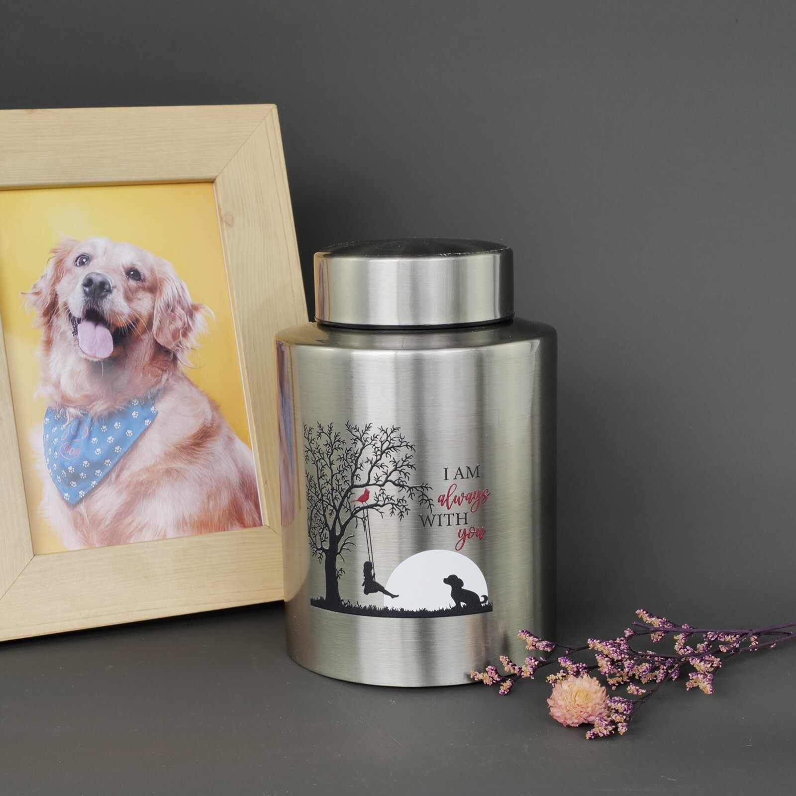 Pet Cremation Urns for Dogs Ashes, Up to 60 lbs Dog Memorial Keepsake Urns