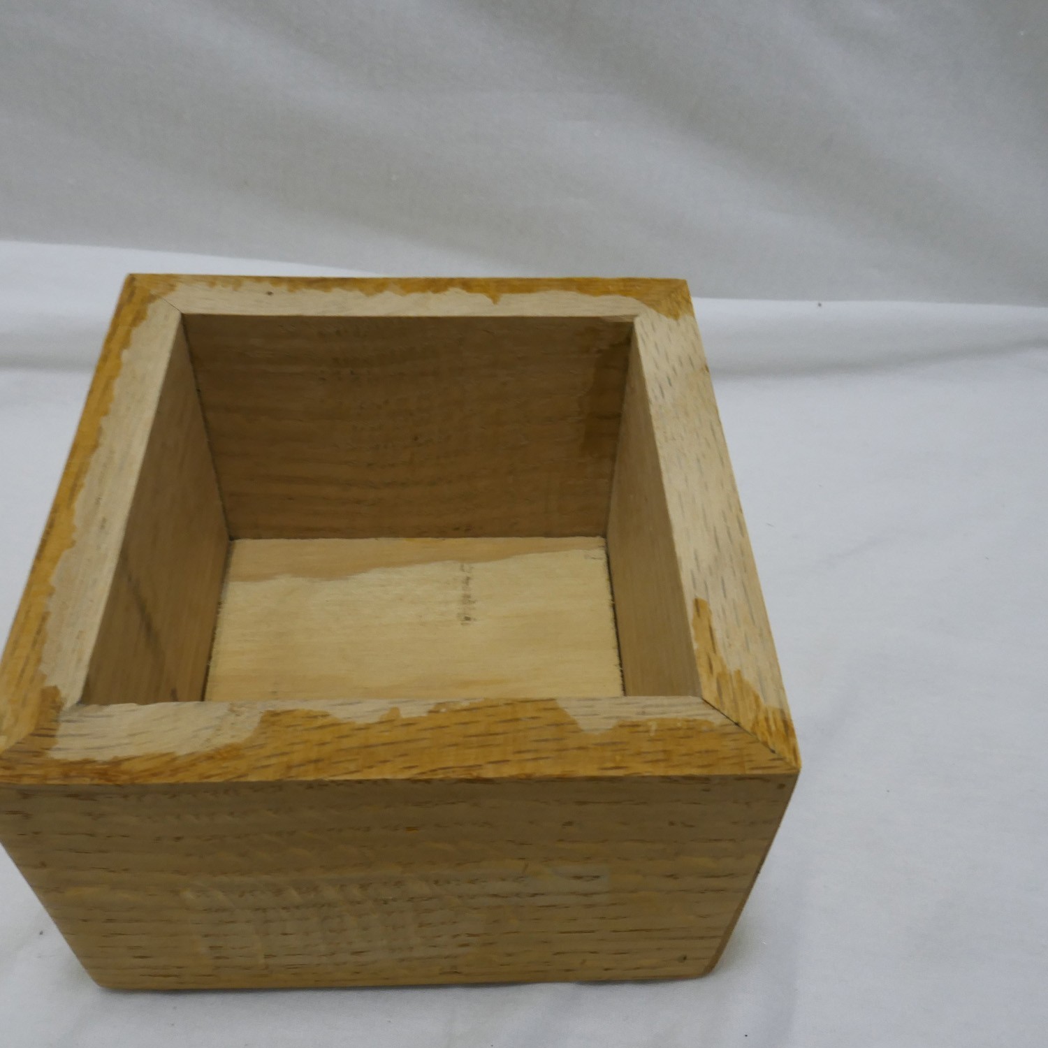 Pet Memorial Cremation Urn- Small Dog Or Cat – Solid Oak with golden Oak Finish