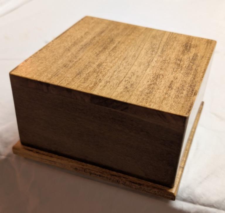 Pet Memorial Cremation Urn- Small Dog Or Cat – Solid Poplar