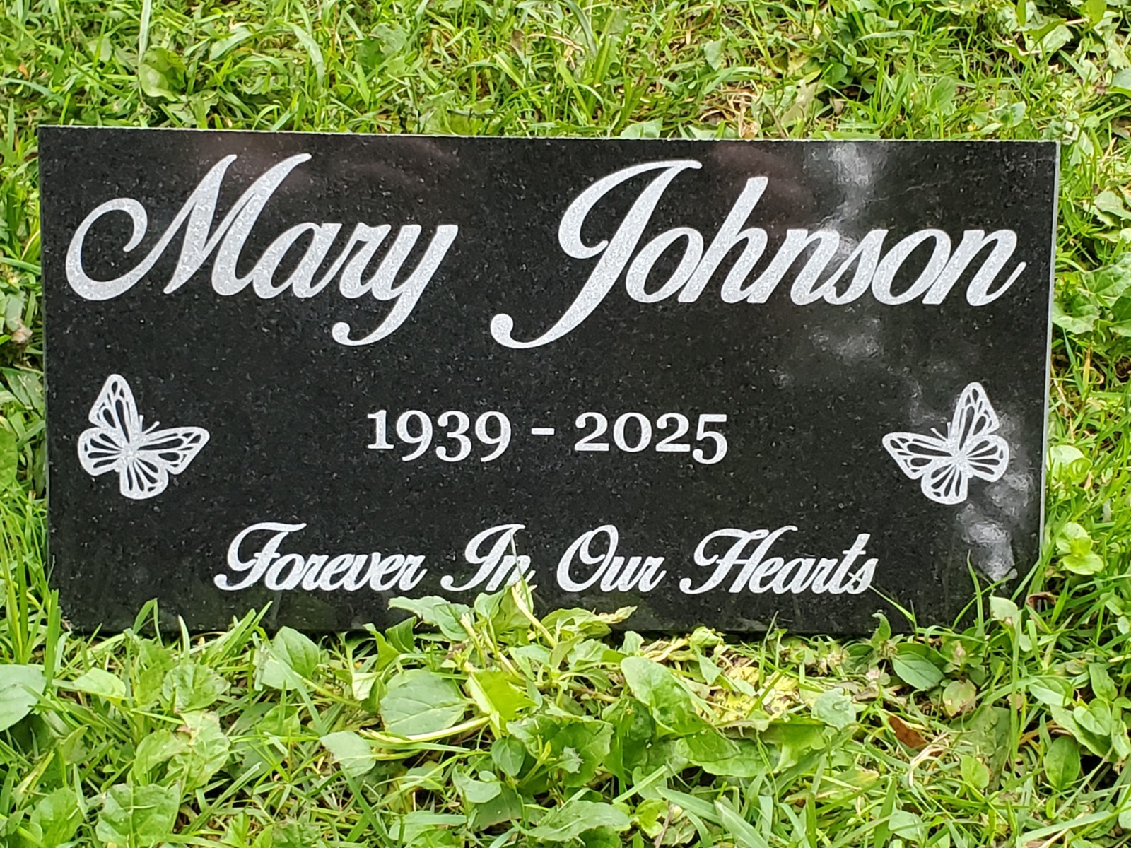 Loved One Memorial Grave Marker Headstone Garden Granite Stone Plaque loss t16