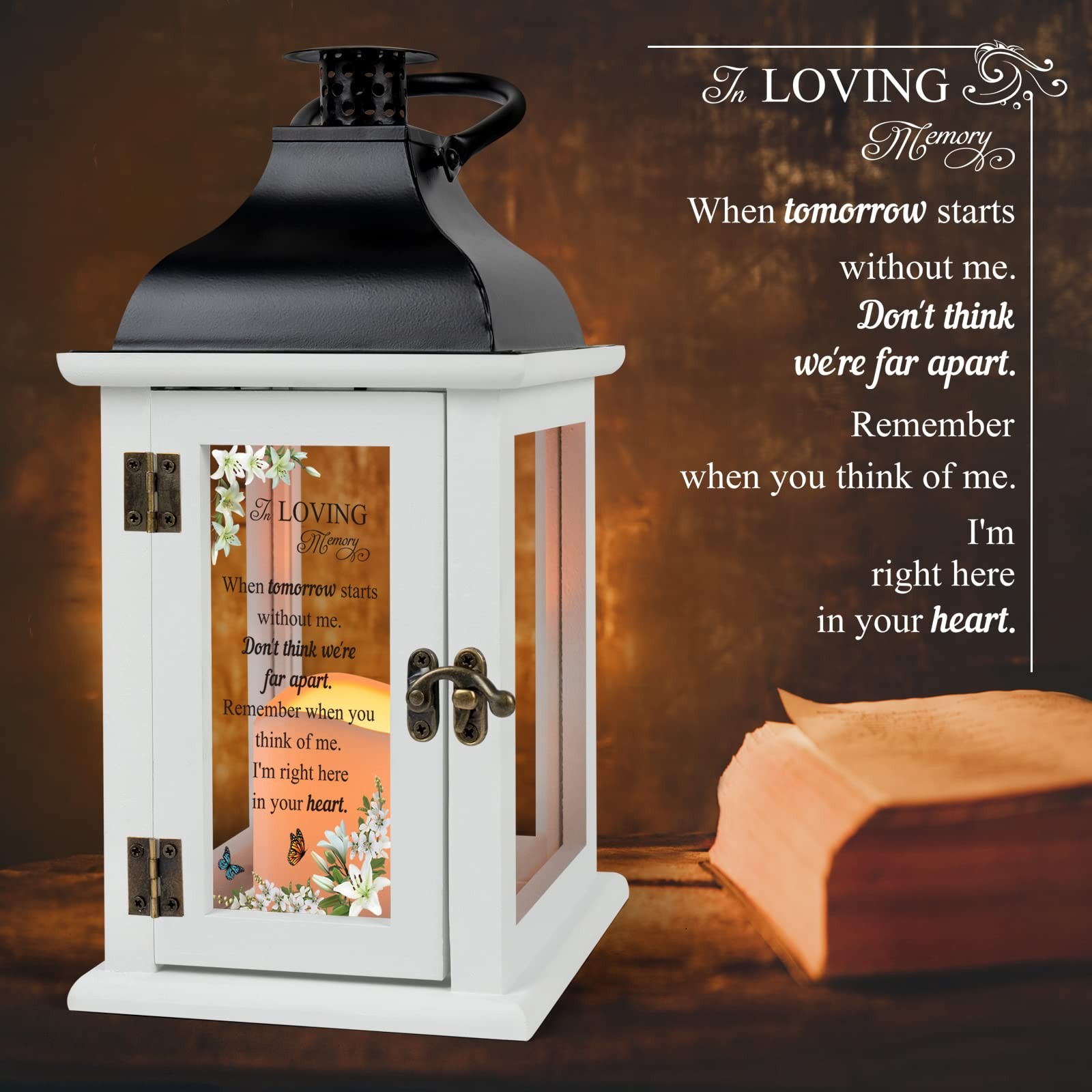 Memorial Lantern – Bereavement Sympathy Gifts for Loss of Loved One Memorial …
