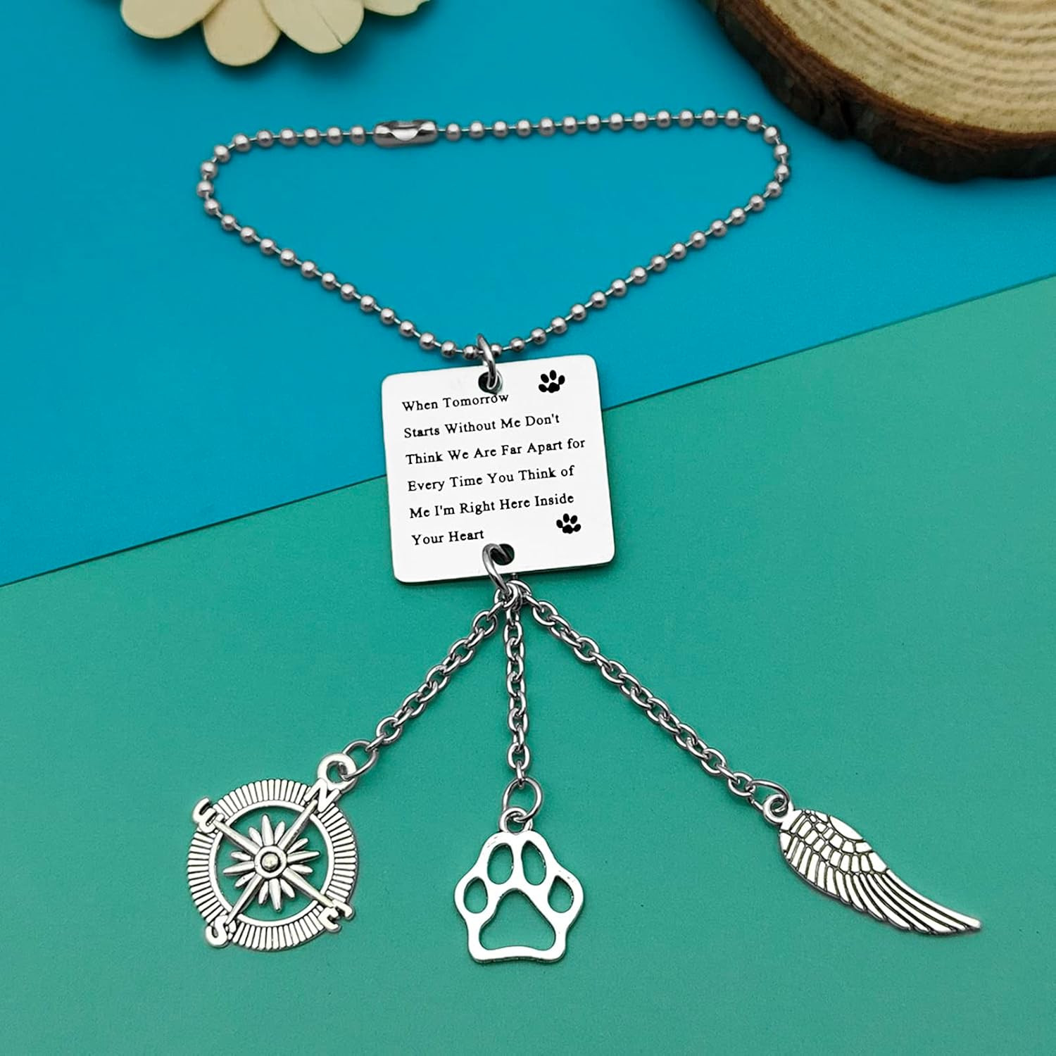 Loss of Pet Gifts Hanging Ornaments Car Pendant for Home Vehicle Dog Memorial Gi