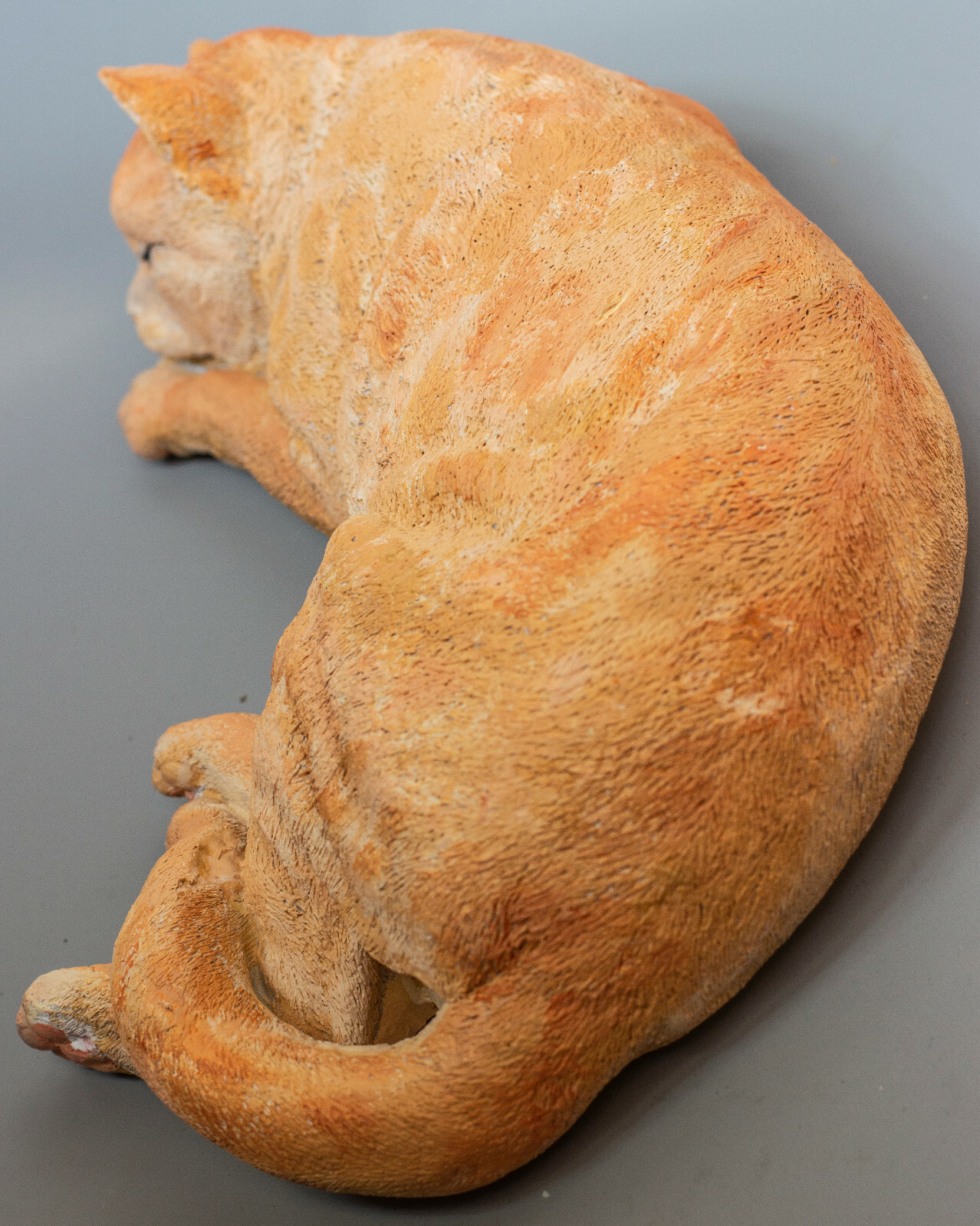 Cremation Urn Cat Ashes Orange Pet Memorial Keepsake Statue Animal Sympathy Gift
