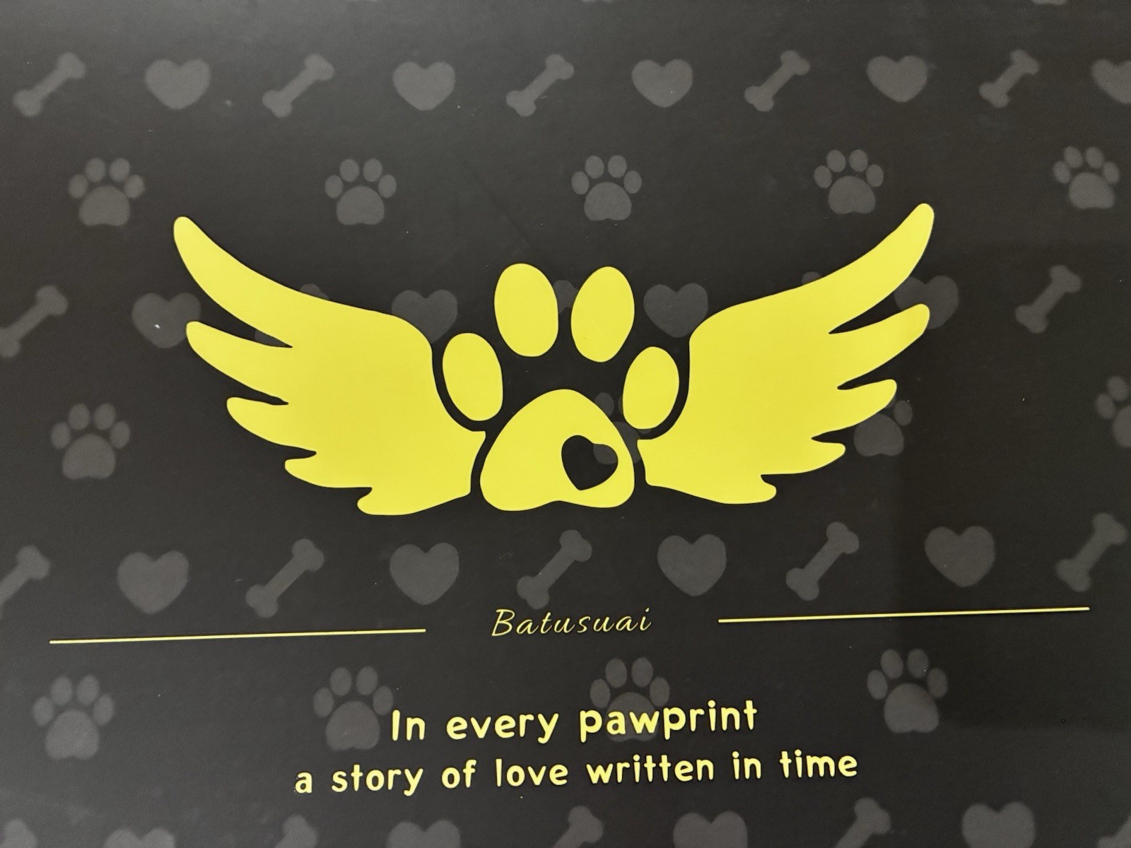Pet Memorial Frame – Dog & Cat Picture Frame for Pet Loss Matted For 5”x7”