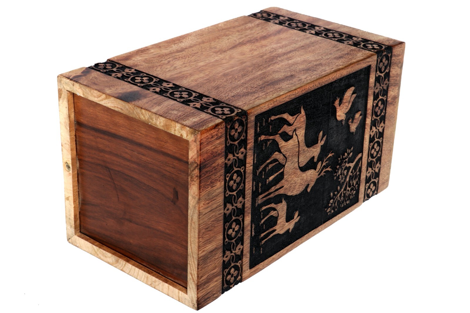 Human Ashes Adult Male Female, Wooden Urns Box Mango Wood Urns