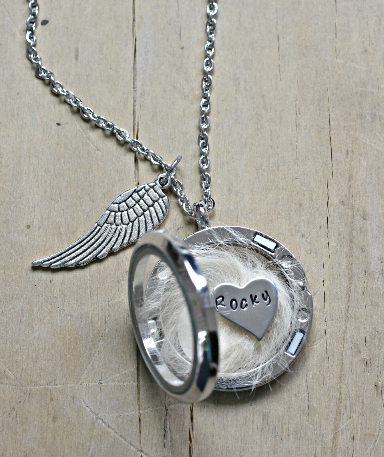 Pet Memorial Gifts Pet Hair Memorial Necklace Pet Loss Gifts Dog Hair Keepsake
