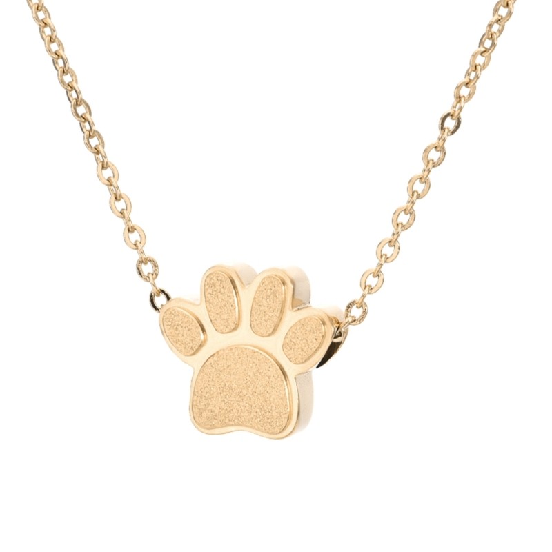 Pet Urns Necklace Paws Urns Pendants for Dog Pet Cremation Jewelry for Ashes