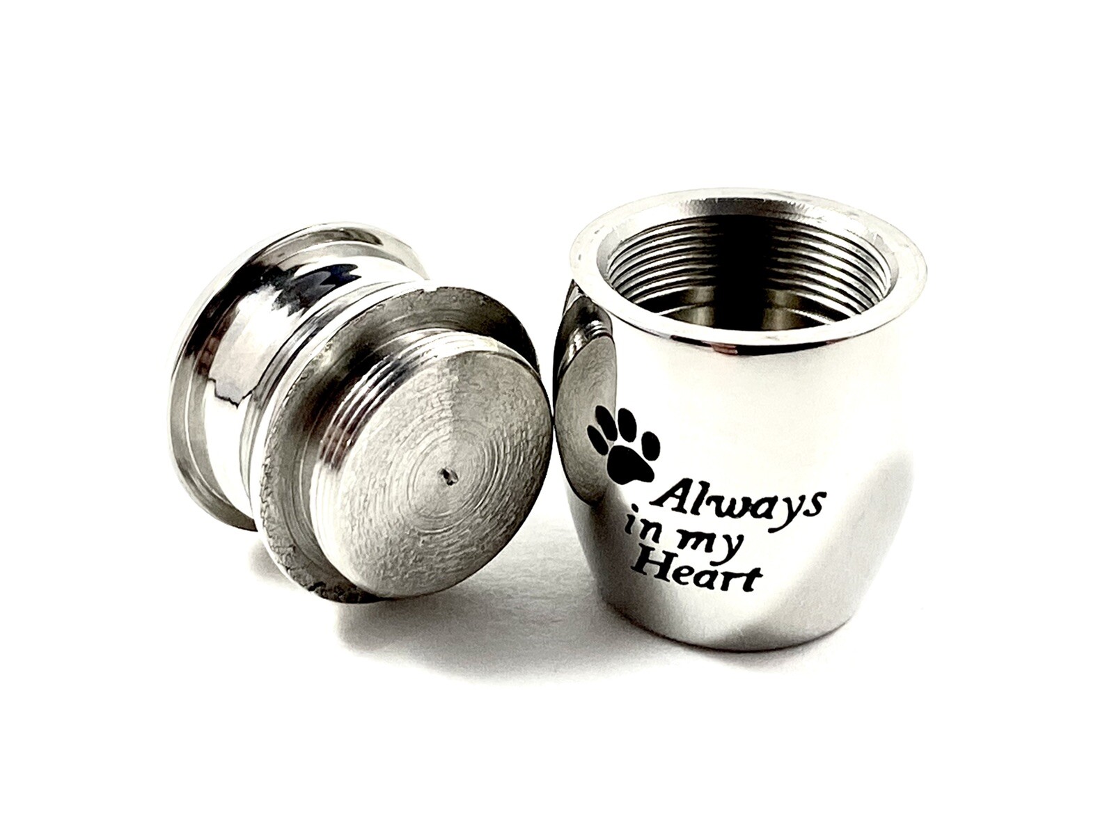 Pet Keepsake Urn Always in My Heart Paw Prints on Tiny Mini Dog Cat Sharing Gift