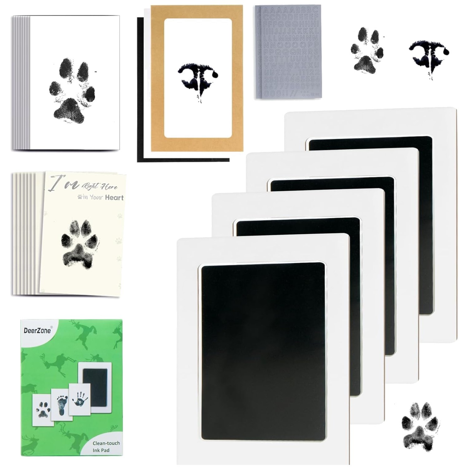 Pet Paw Print Kit Inkless | Dog & Cat Impression Pad
