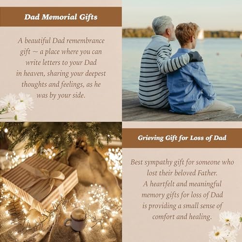 Memorial Gift, Letters to My in Heaven Journal 200 Pages Notebook A5 Lined Dad