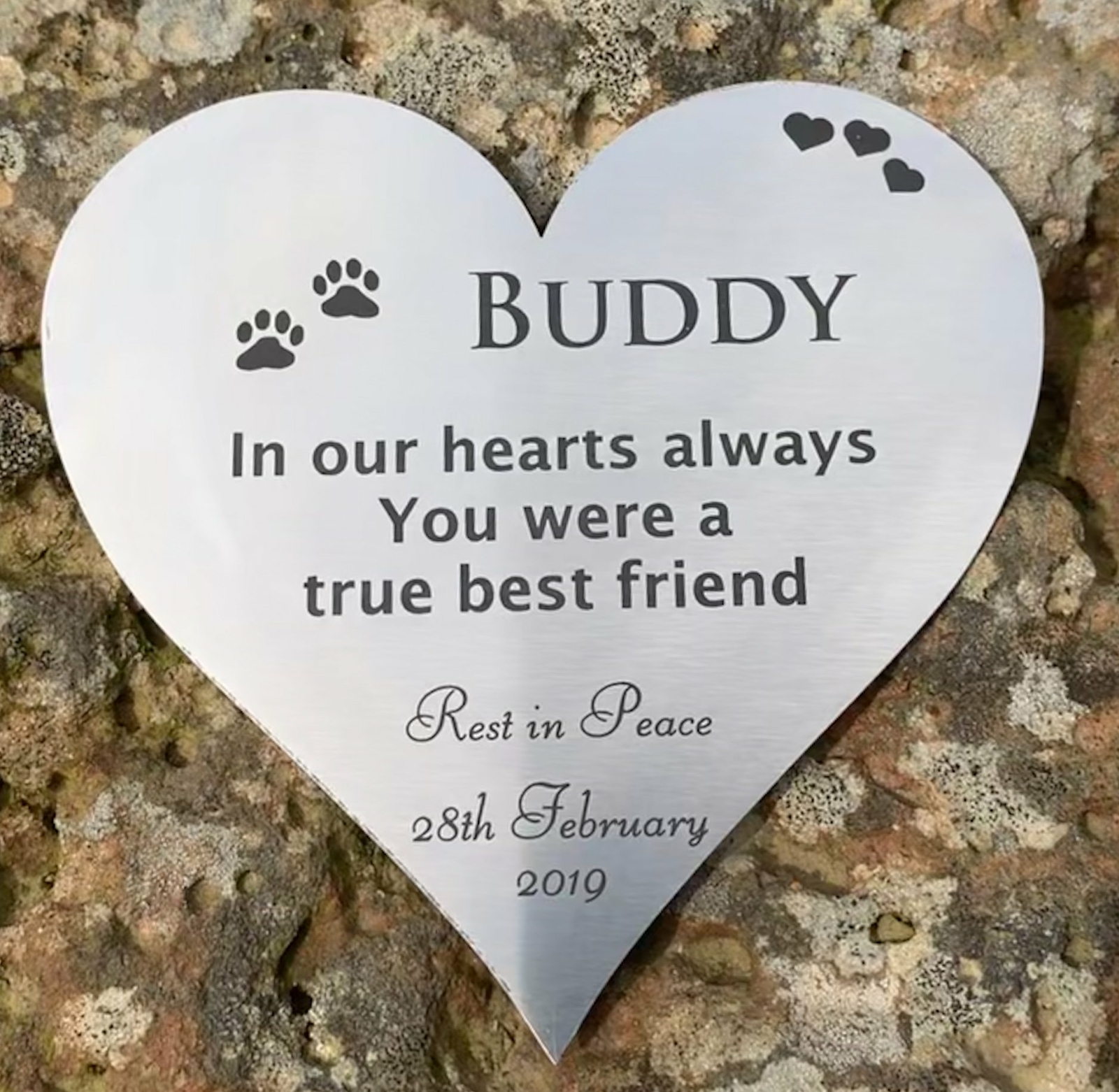 Heart Memorial – Stainless Steel