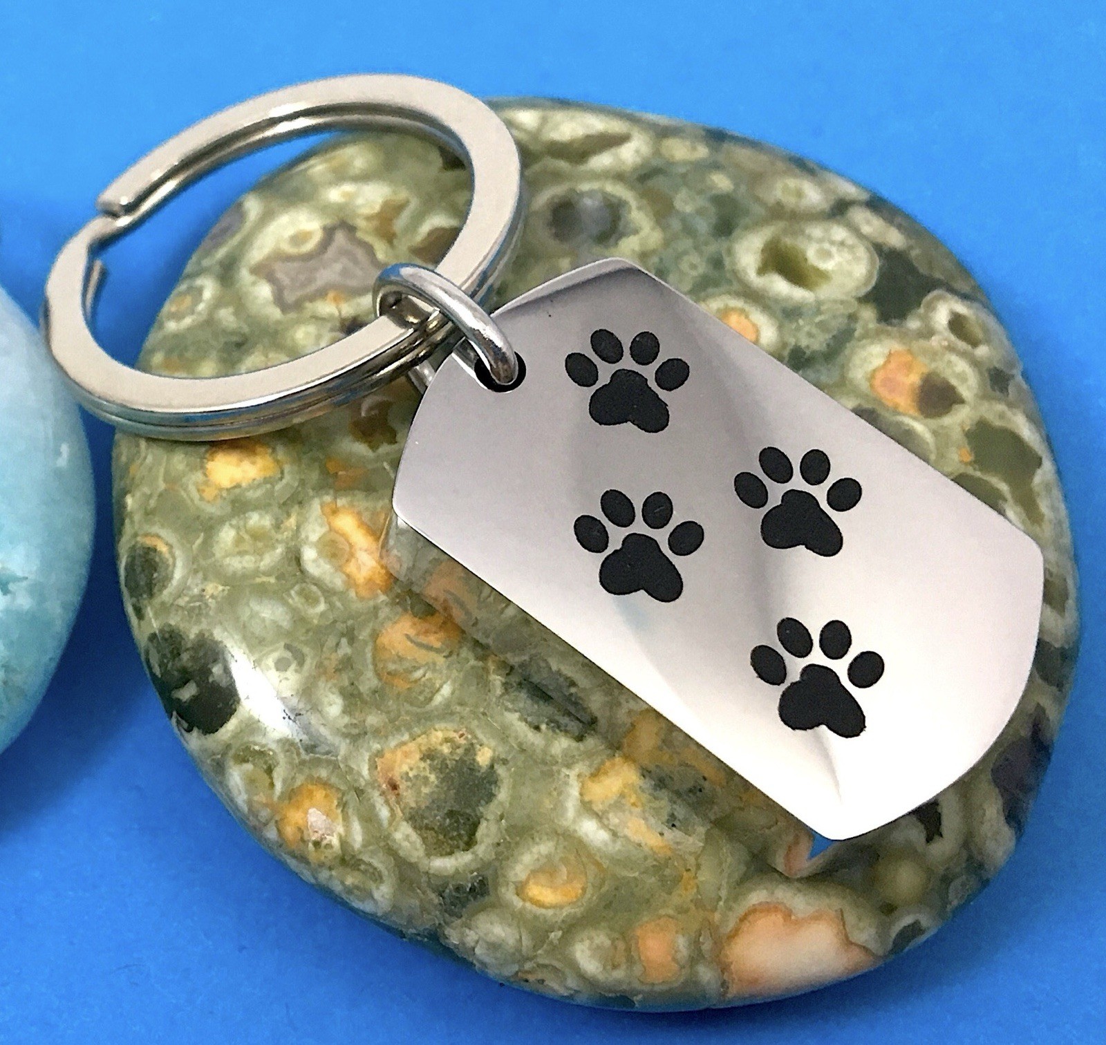 Man’s Pet Cremation Necklace Jewelry Pendant Urn 4 Ash Paw Print Dog Tag Cat Men