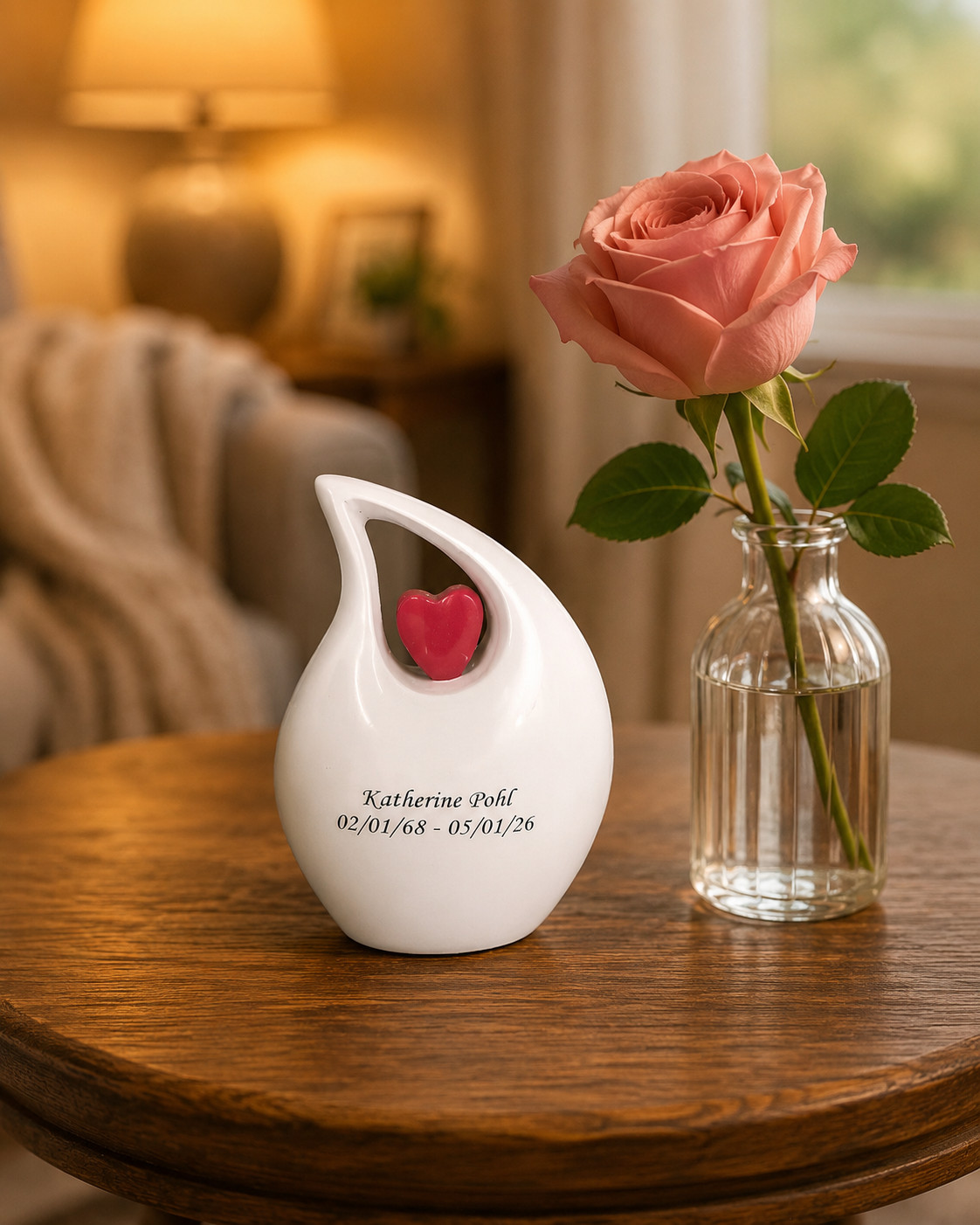 Mini Teardrop Cremation Urn for Human & Pet Ashes Keepsake Urns Your Love Ones