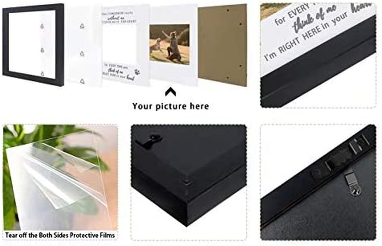 Pet Memorial Picture Frame, Sympathy Loss Gift, Dog Cat Remembrance Keepsake Tri