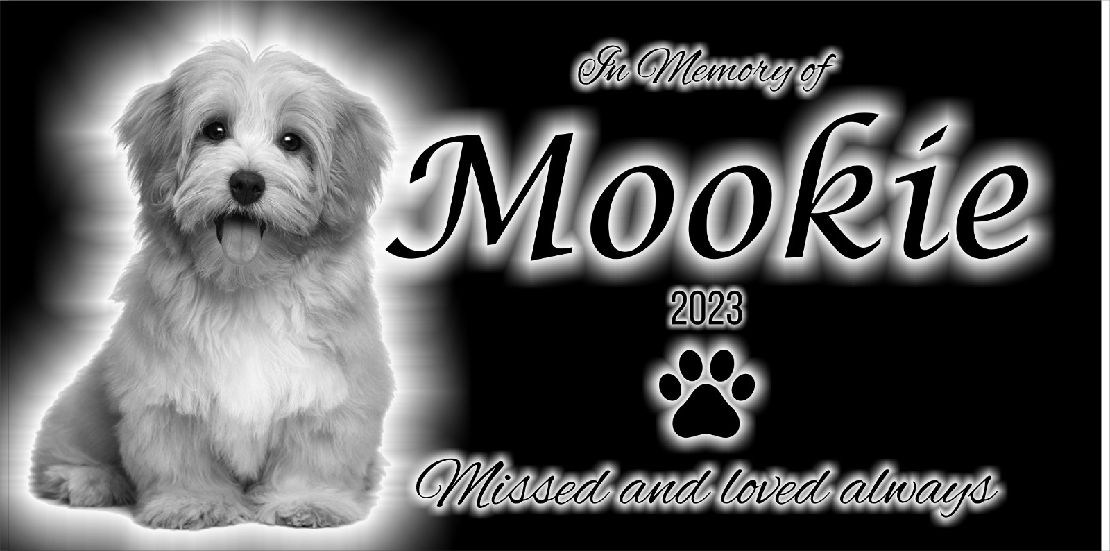 Personalized Pet Stone Memorial Grave Marker Granite Plaque Human headstone dog