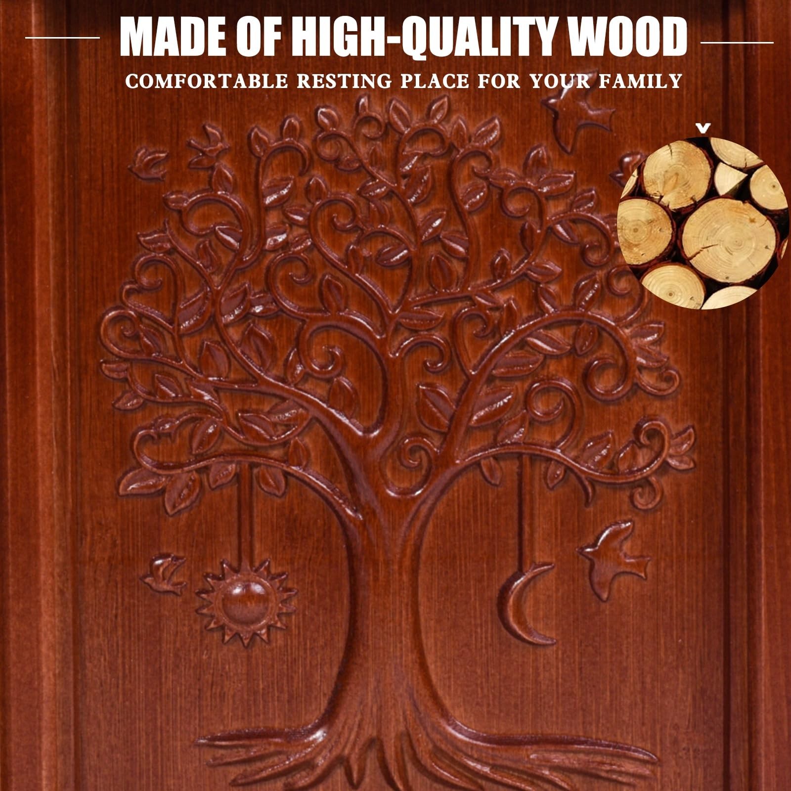 Double Urn for 2 Adults, Urns for Ashes for Man Women, Tree of Life Cremation…