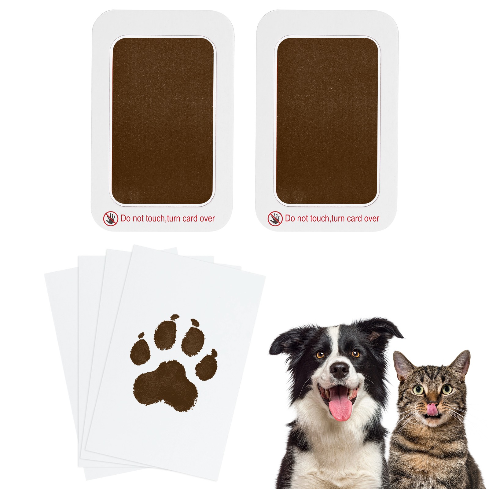 Pet Paw Print Kit 5.7″X4.1″ Paw Print Impression Coffee 2 Set