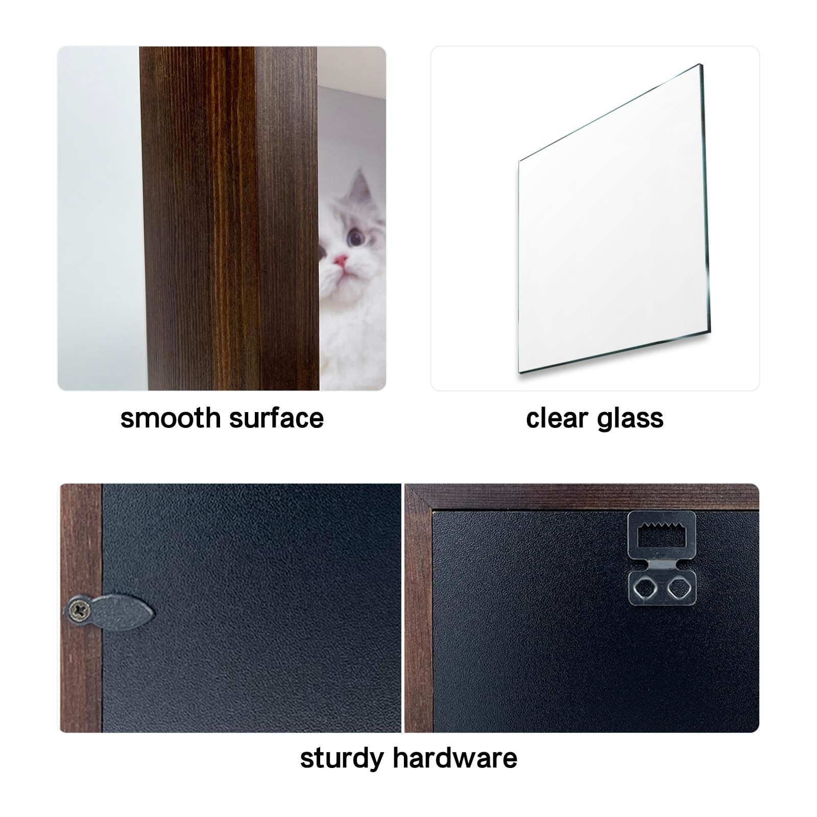 Pet Paw Print Kit with Picture Frame Shadow Box 5×7 for Dogs and Cats Pet Cla…