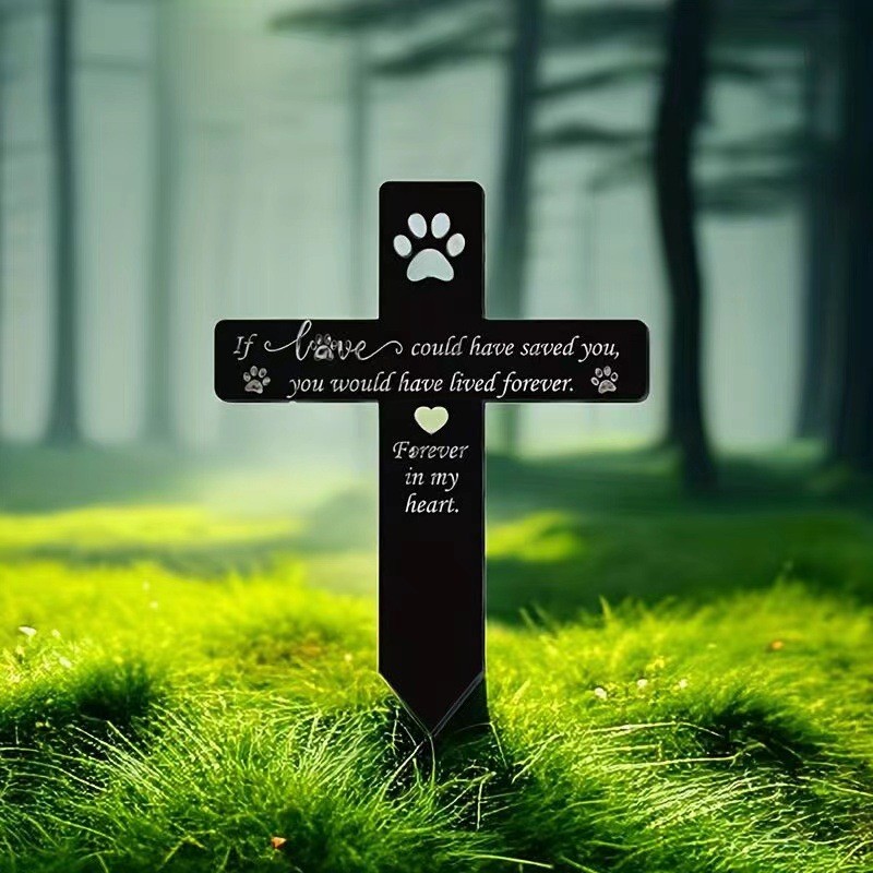 Personalized Pet Memorial Stone – Custom Engraved Granite Grave Marker for pet