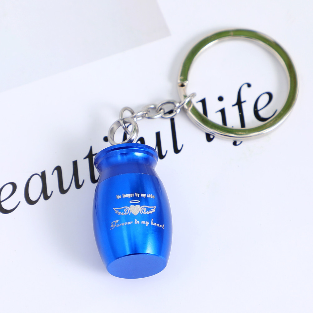 Pet Urn Keychain Mini Urns Cremains Keepsake Memorial Keyring for Pets