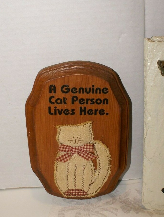 CAT lovers set of 4 HANGING PLAQUES (1) SLATE (3) WOODEN SEE PICTURES
